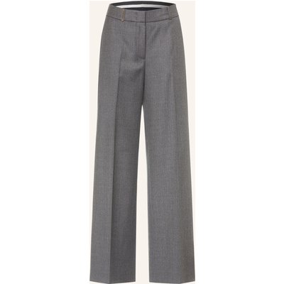Peserico Marlenehose Aus Flanell grau