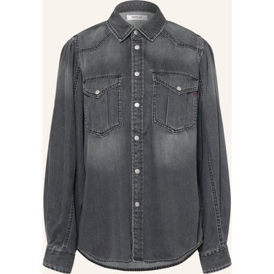 Replay Jeansbluse grau
