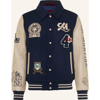 La Martina College-Jacke Im Materialmix blau