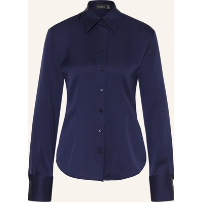 Van Laack Hemdbluse Vl-Uliz-Xx Mit Seide blau
