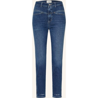 Closed Cropped Jeans Pedal Pusher blau