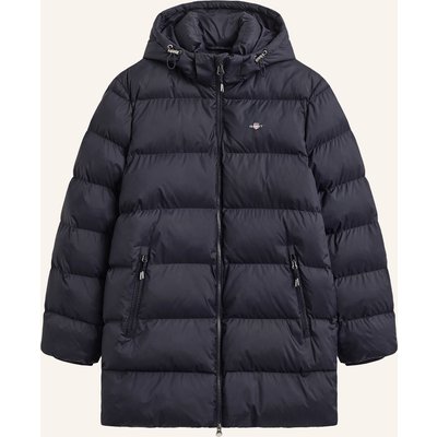 Gant Steppmantel Mit Abnehmbarer Kapuze blau