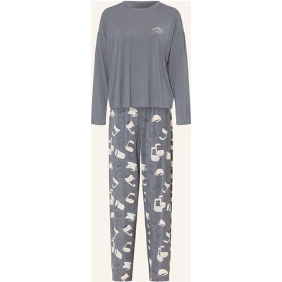 Schiesser Schlafanzug Casual Fashion grau