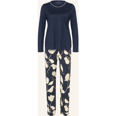 Schiesser Schlafanzug Comfort Nightwear blau