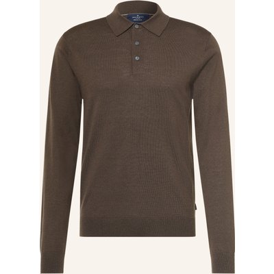 Hackett London Strick-Poloshirt gruen