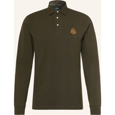 Hackett London Piqué-Poloshirt Heritage Crest gruen