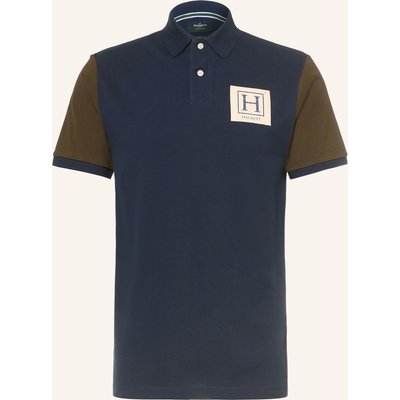 Hackett London Piqué-Poloshirt Heritage blau