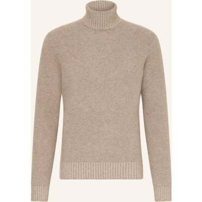 Fioroni Rollkragenpullover Aus Cashmere beige