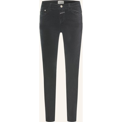 Closed 7/8-Hose Baker Aus Samt schwarz
