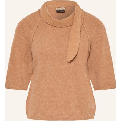 Smith & Soul Pullover Mit 3/4-Arm Und Abnehmbarer Schluppe braun