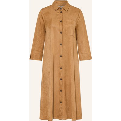 Smith & Soul Hemdblusenkleid In Lederoptik Mit 3/4-Arm braun