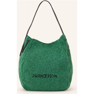 Jw Anderson Beuteltasche Bulb Small Mit Schmuckperlen gruen