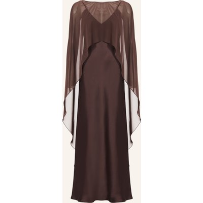 Swing Abendkleid Mit Stola braun