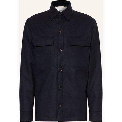 Agnona Overjacket Aus Cashmere blau