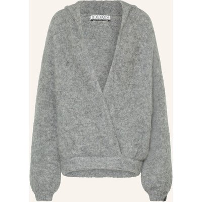 10days Strick-Hoodie Mit Alpaka grau