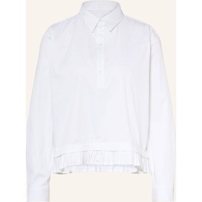 Tonno & Panna Hemdbluse Mit Plissees weiss