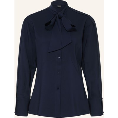 Boss Schluppenbluse Bornaz blau