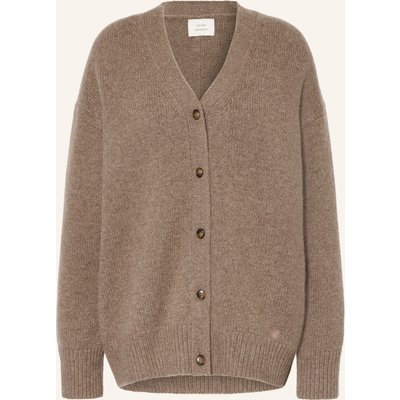 Loulou De Saison Strickjacke Duca Aus Cashmere braun