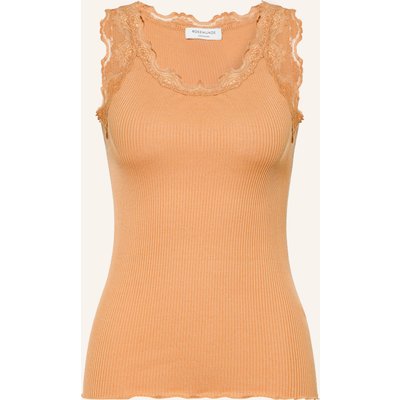 Rosemunde Top Babette Mit Seide Und Spitze braun