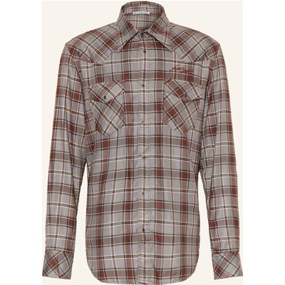 Acne Studios Hemd Comfort Fit grau