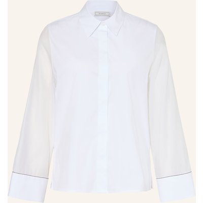 Peserico Hemdbluse Mit Schmucksteinen weiss