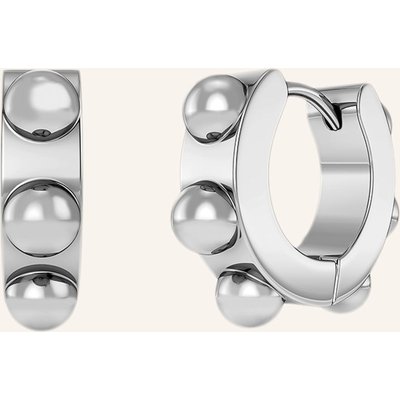 Edblad Creolen Stud Mit Nieten silber