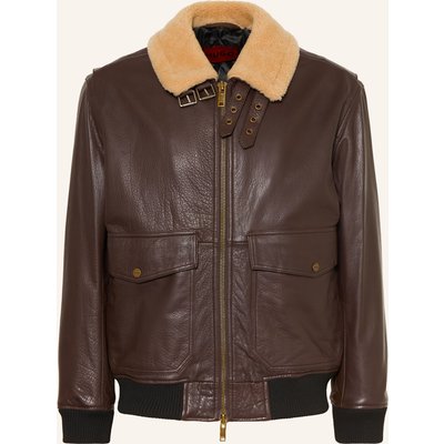 Hugo Lederjacke Lorano braun