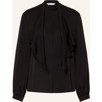 Max Mara Schluppenbluse Leccio Aus Seide schwarz