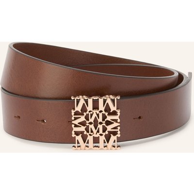 Max Mara Ledergürtel Sumero braun