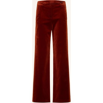 Windsor. Marlenehose Aus Samt rot