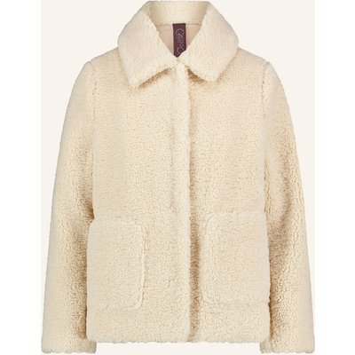 Cartoon Teddyfell-Jacke beige