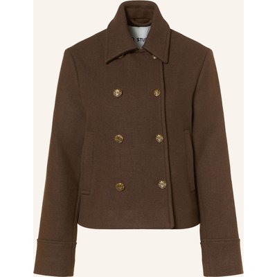 Iq Studio Kastenjacke braun