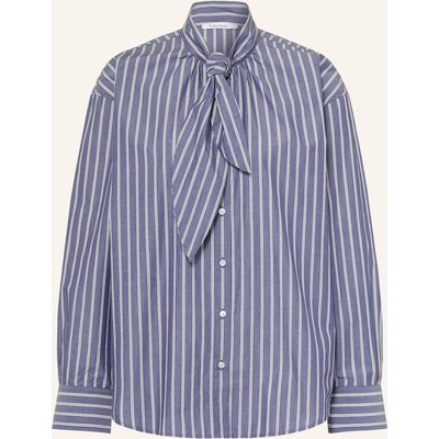 Soluzione Schluppenbluse blau