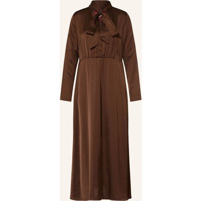 Grace Schluppenkleid Aus Satin braun