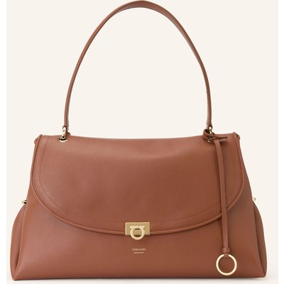 Ferragamo Schultertasche Sofia Large braun