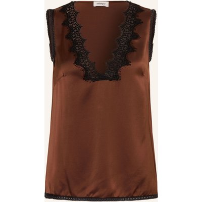 Ottod'ame Satintop Mit Spitze braun