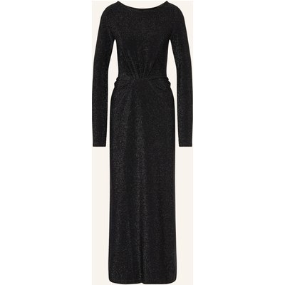 Ottod'ame Jerseykleid Mit Glitzegarn schwarz