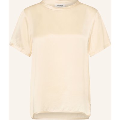 Ottod'ame Blusenshirt Luisa Aus Satin beige