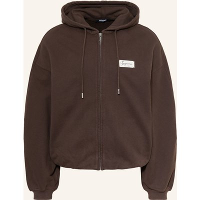 Jacquemus Sweatjacke Le Hoodie Montaigne braun