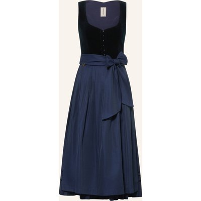 Cocovero Dirndl Jette Mit Plissees blau