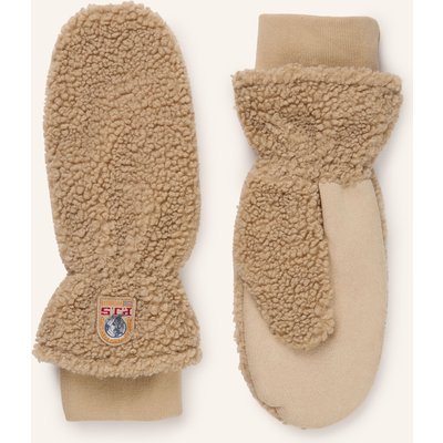 Parajumpers Fäustlinge Ilova Aus Teddyfell beige