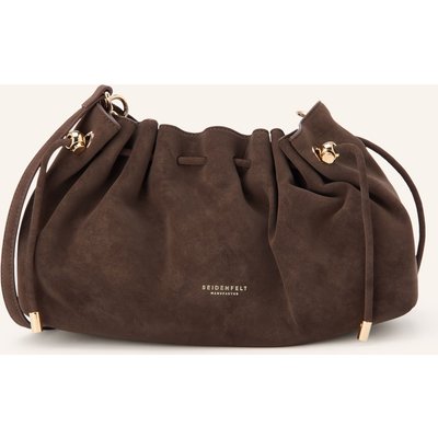 Seidenfelt Beuteltasche Rena braun