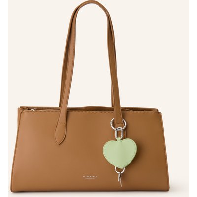 Seidenfelt Schultertasche Lieto beige