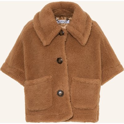 Max Mara Kunstfell-Weste New Terzo braun