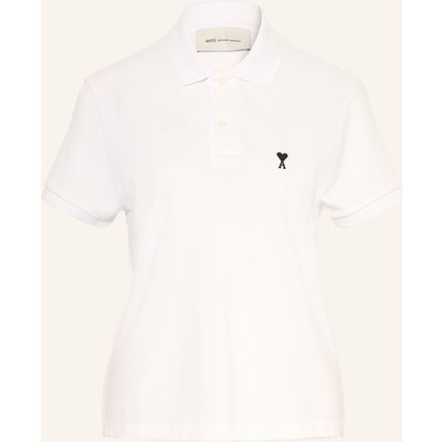Ami Paris Piqué-Poloshirt weiss