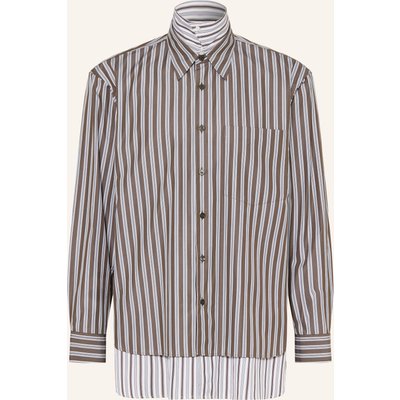 Dries Van Noten Hemd Loose Fit braun