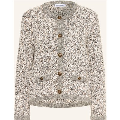 Veronica Beard Strickjacke Rexton Aus Bouclé Mit Glitzergarn beige