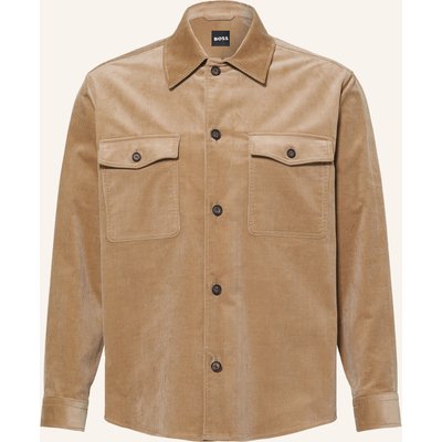 Boss Cord-Overshirt Carper braun