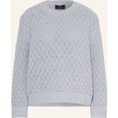 Monari Pullover Mit Glitzergarn blau
