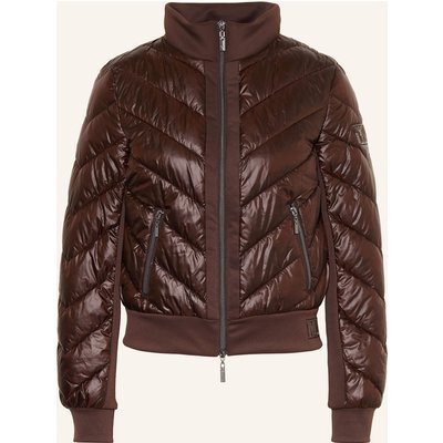Monari Steppjacke Mit Schmucksteinen braun